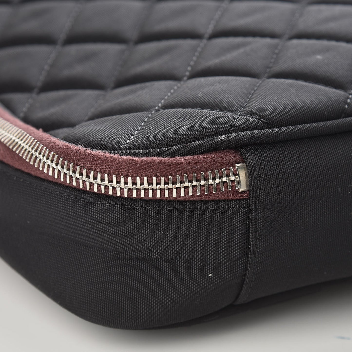 Nylon Quilted Laptop Case Black