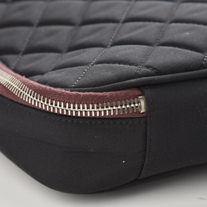 Chanel Nylon Quilted Laptop Case Black 8 of 9