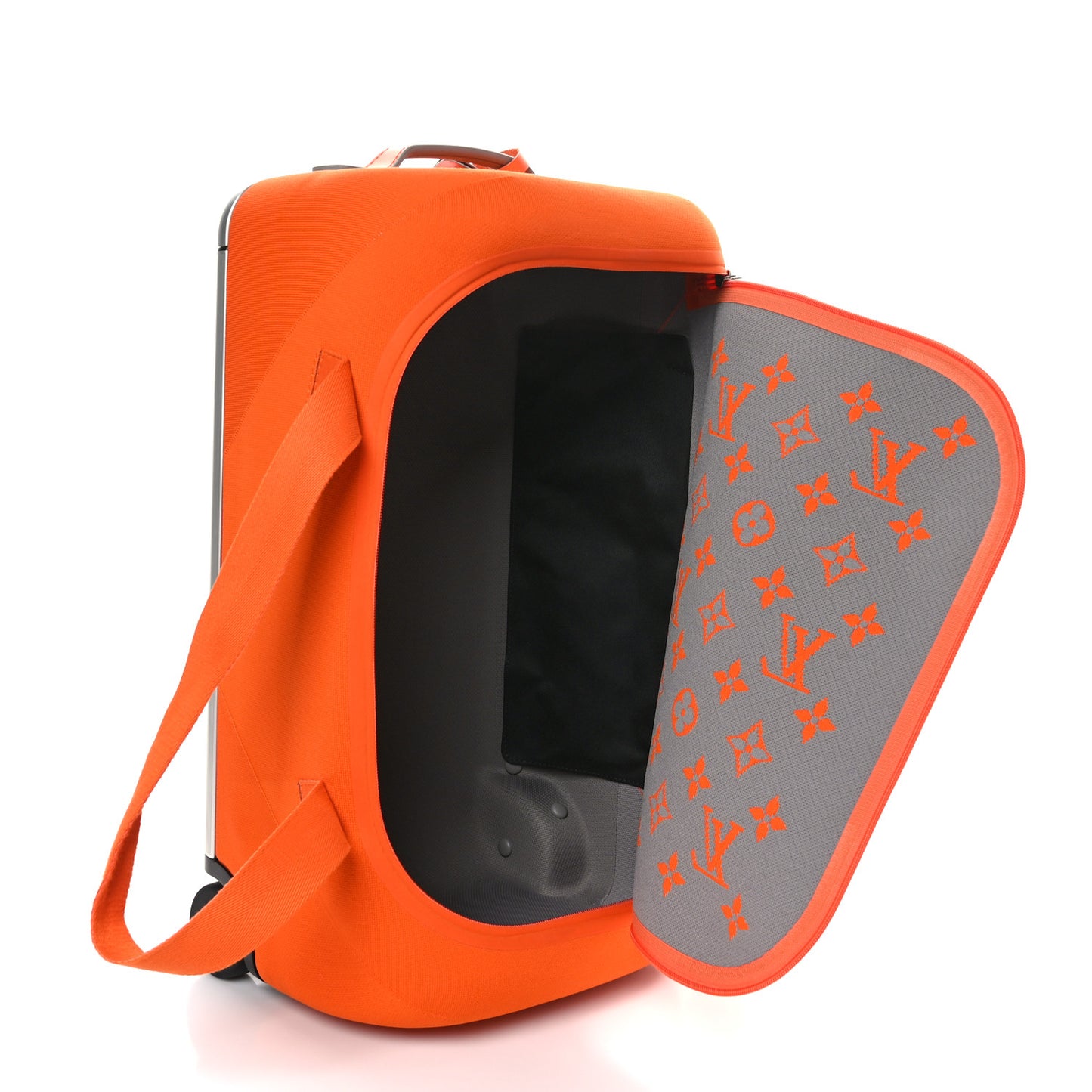 Knit Monogram Horizon Soft Duffle 55 Orange