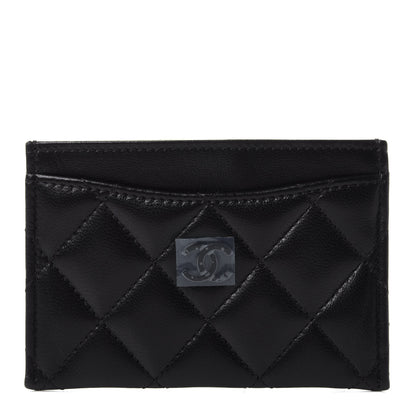 Chanel Lambskin Quilted Card Holder So Black 1 of 11