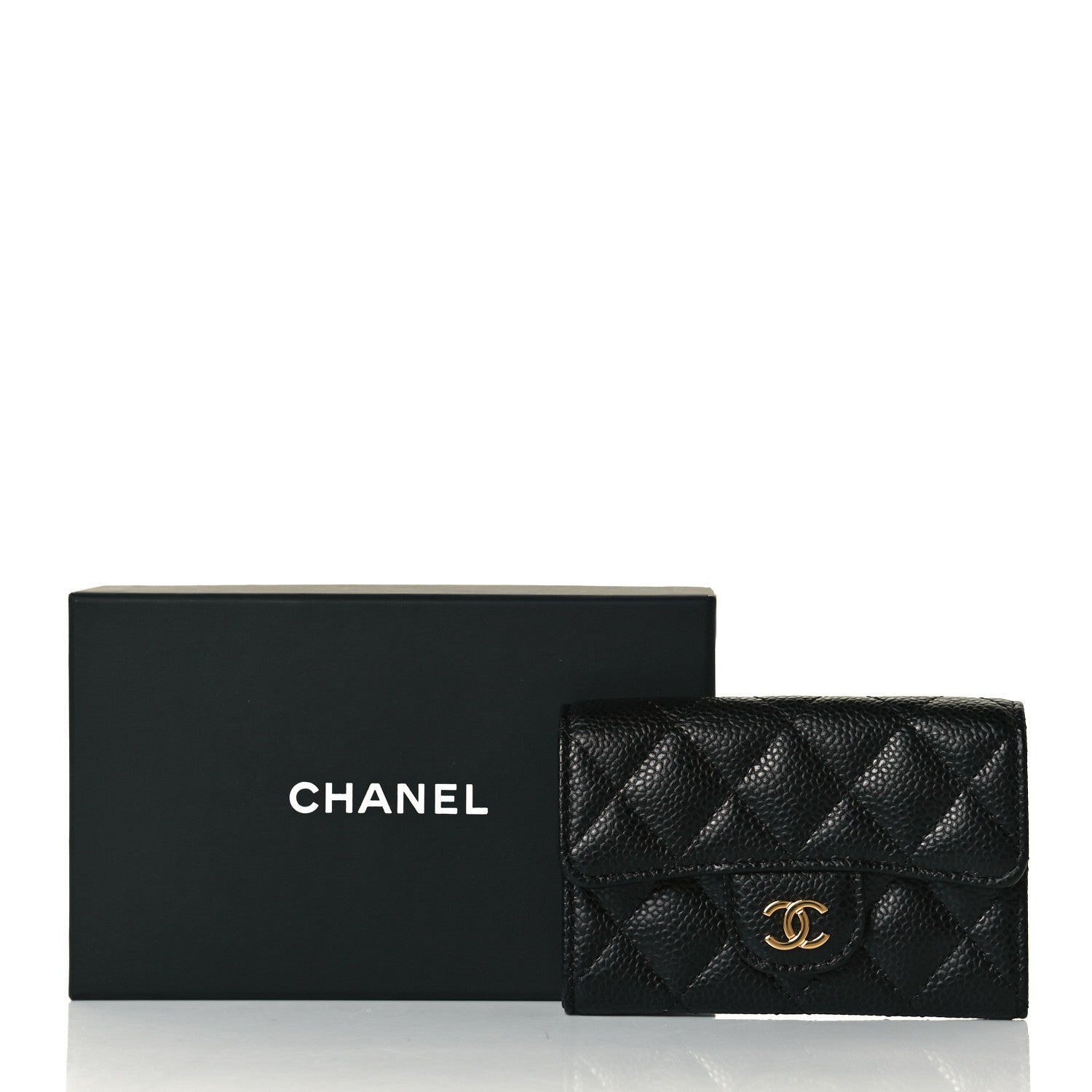 Chanel Caviar Quilted Flap Card Holder Black 9 of 9