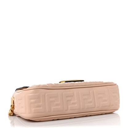 Fendi Nappa Small FF Embossed Midi Chain Baguette Light Rose 3 of 7