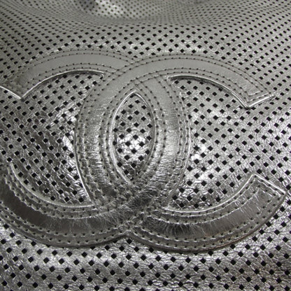 Chanel Metallic Glazed Calfskin Perforated Medium Rodeo Drive Tote Silver 5 of 12