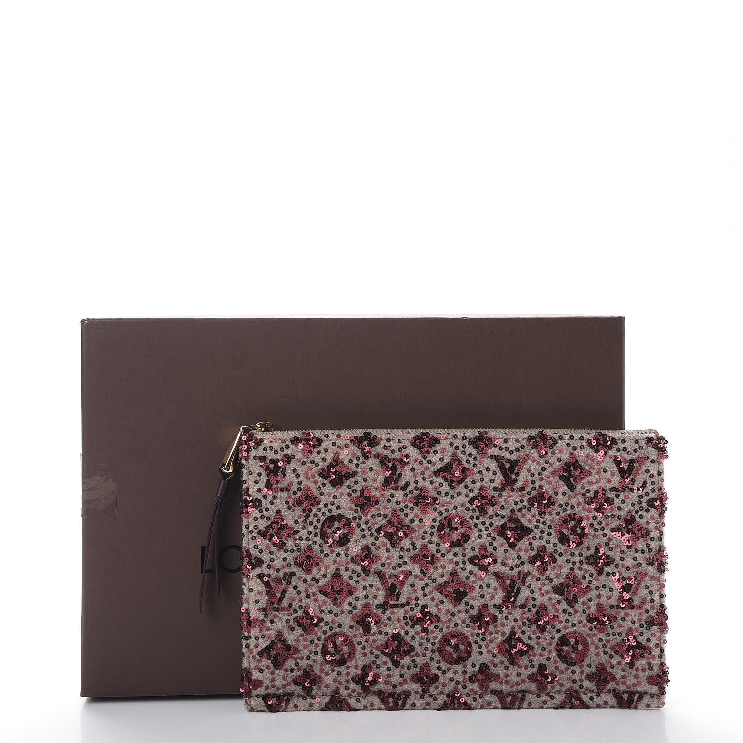 Louis Vuitton Sequin Monogram Sunshine Express Pochette Bordeaux 8 of 8