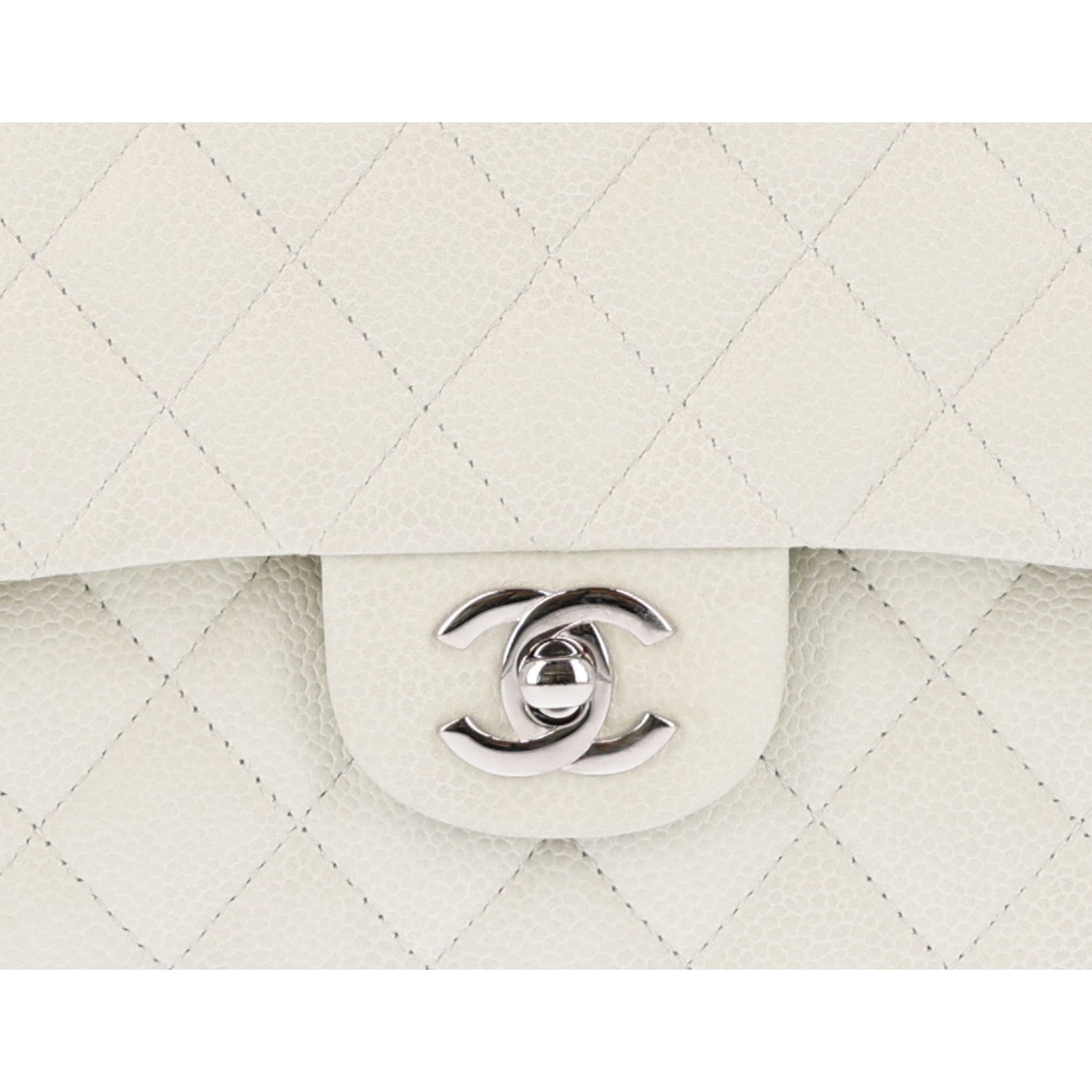 Chanel Caviar Quilted Medium Double Flap Light Green 10 of 11