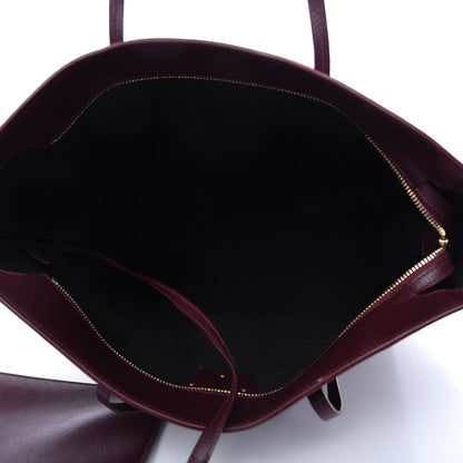 Versace Saffiano Palazzo Medusa Tote Burgundy 5 of 9