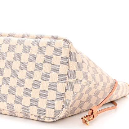 Louis Vuitton Damier Azur Neo Neverfull MM Rose Ballerine 10 of 10