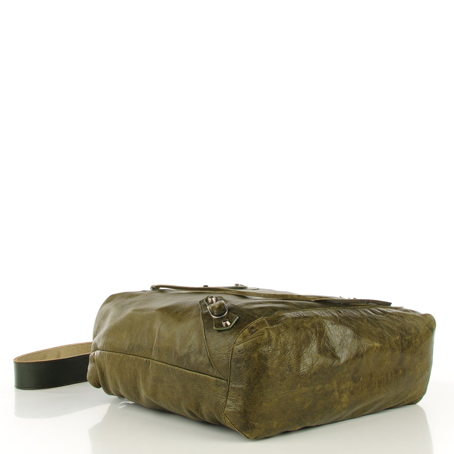 Agneau Classic Hardware Cross Day Messenger Olive