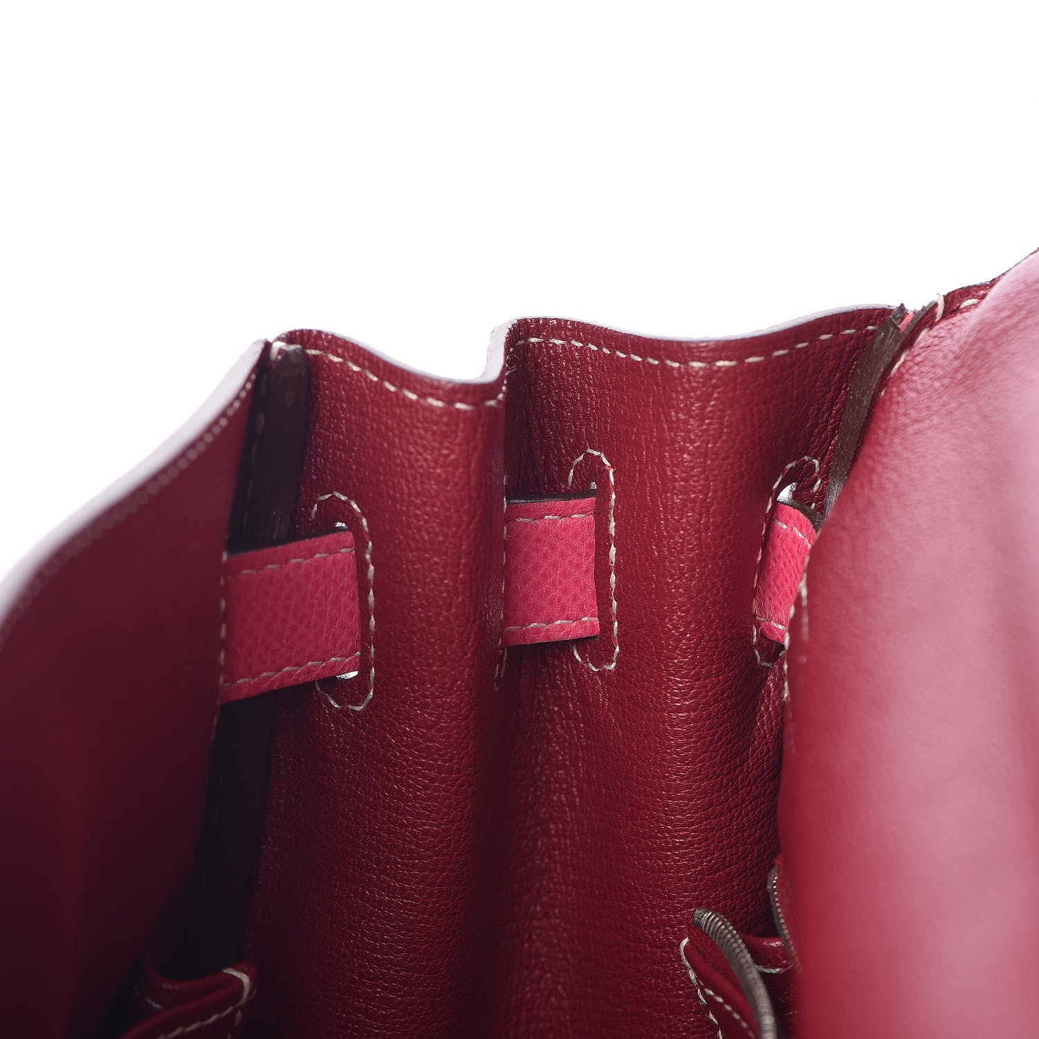 Hermes Epsom Candy Kelly Retourne 32 Rose Tyrien Rubis 18 of 40