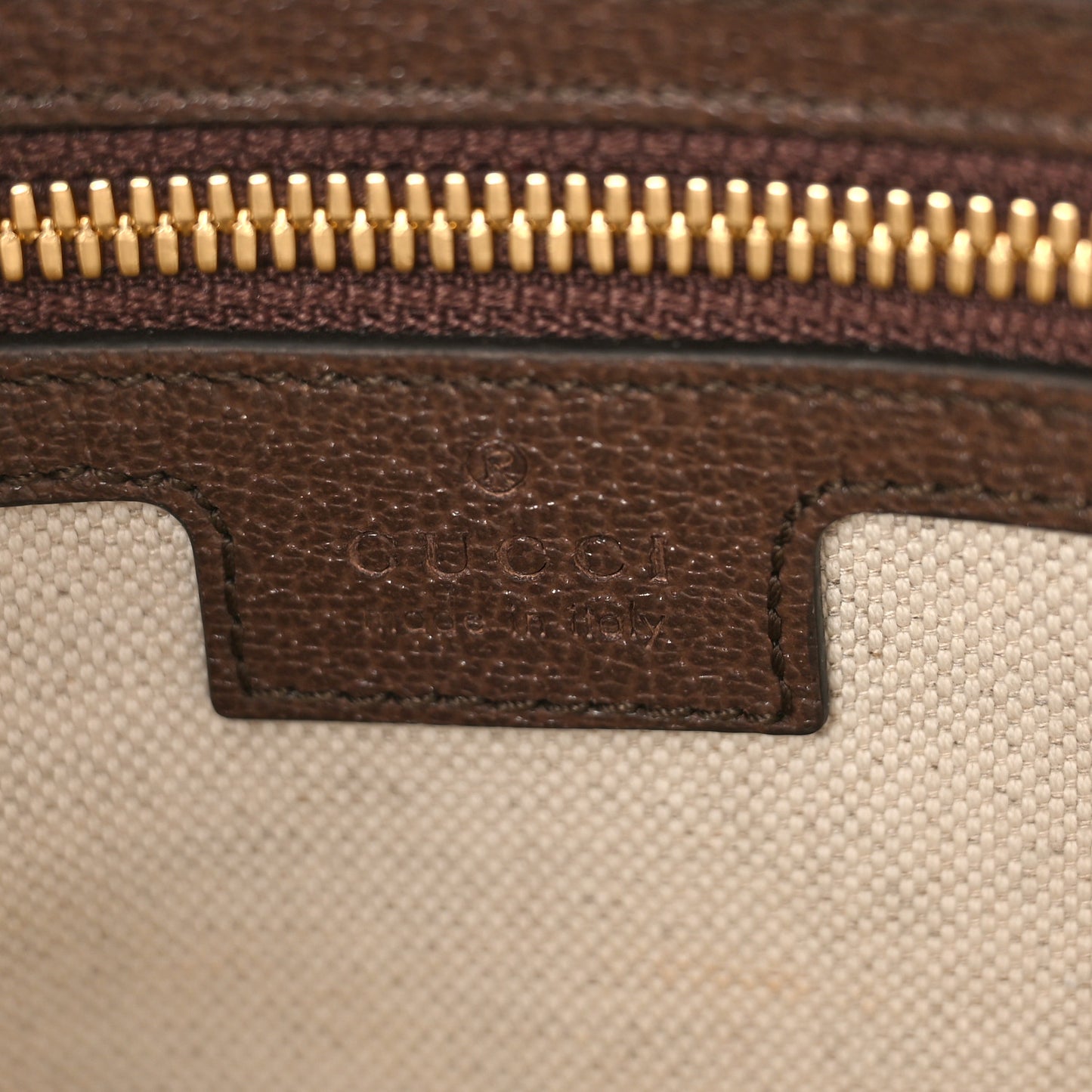 Monogram Jumbo GG Textured Dollar Calfskin Web Wristlet Messenger Bag Camel Ebony New Acero
