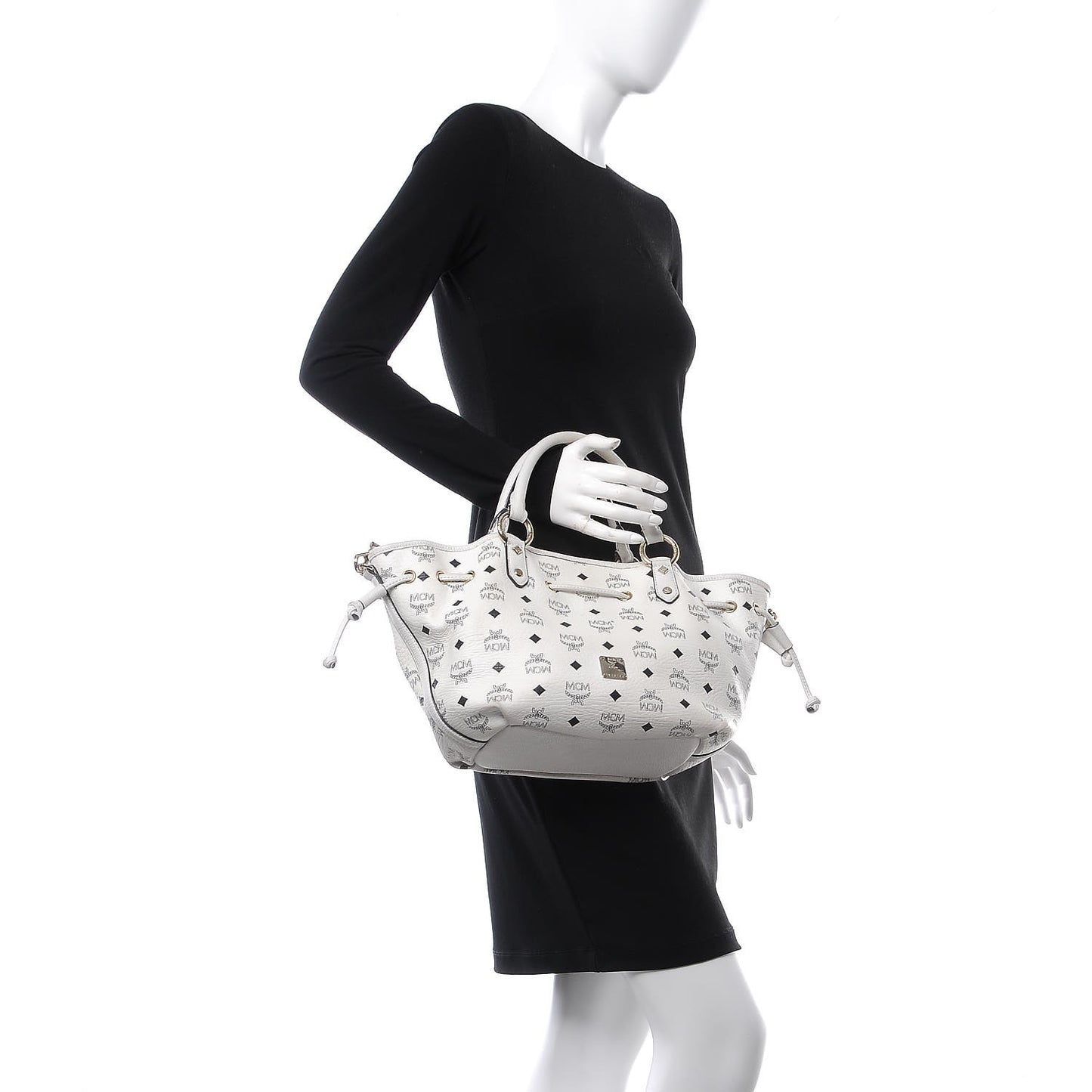 Visetos Drawstring Bag White