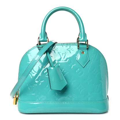 Louis Vuitton Vernis Alma BB Turquoise 1 of 9
