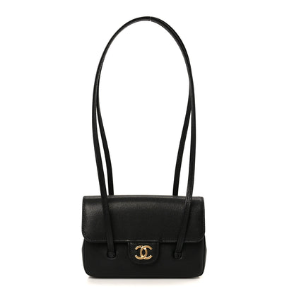 Chanel Shiny Caviar Mini Preppy Coco Shoulder Bag Black 1 of 10