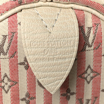 Louis Vuitton Mini Lin Croisette Speedy 30 Rouge 6 of 7