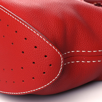 Delvaux Taurillon Le Pin Tote Scarlet Red 9 of 9