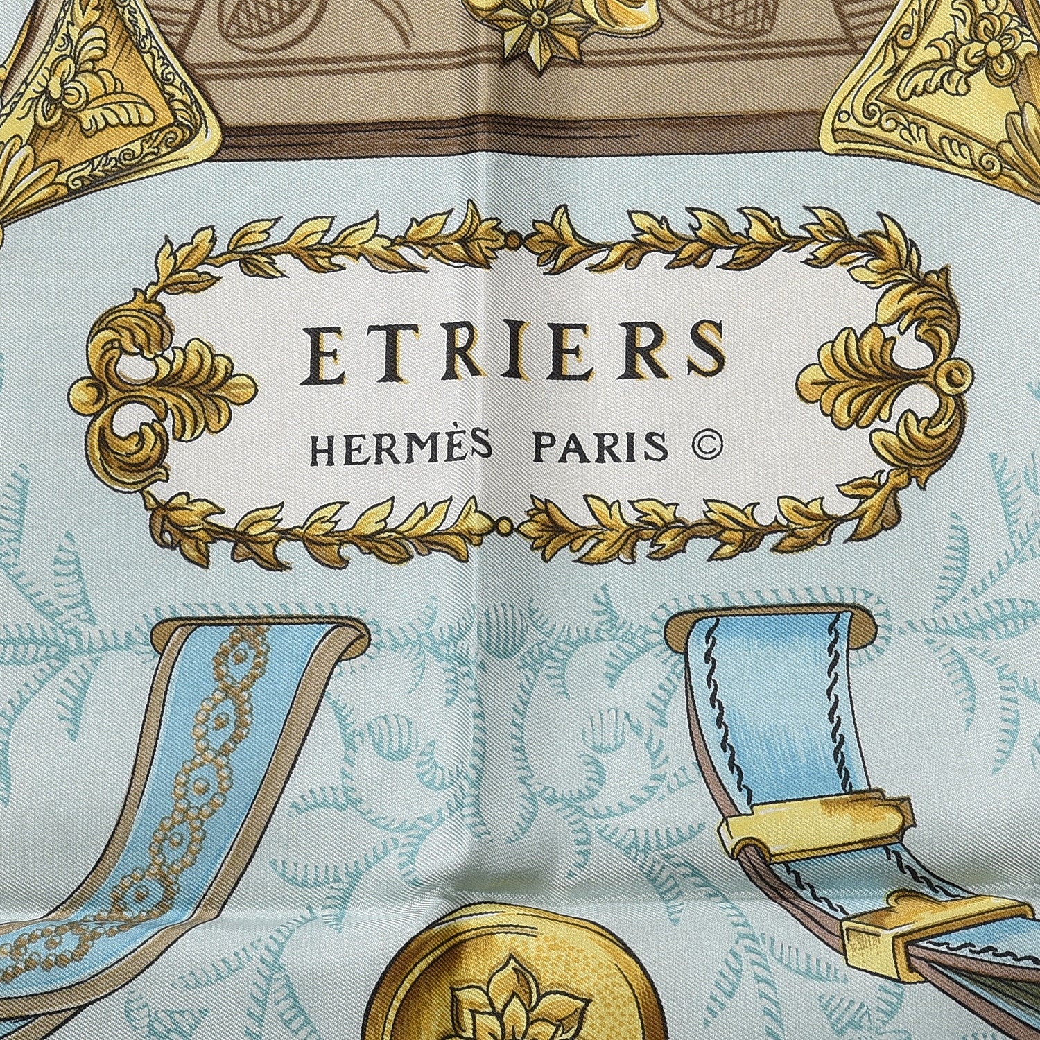 Hermes Silk Etriers Scarf 90 4 of 4