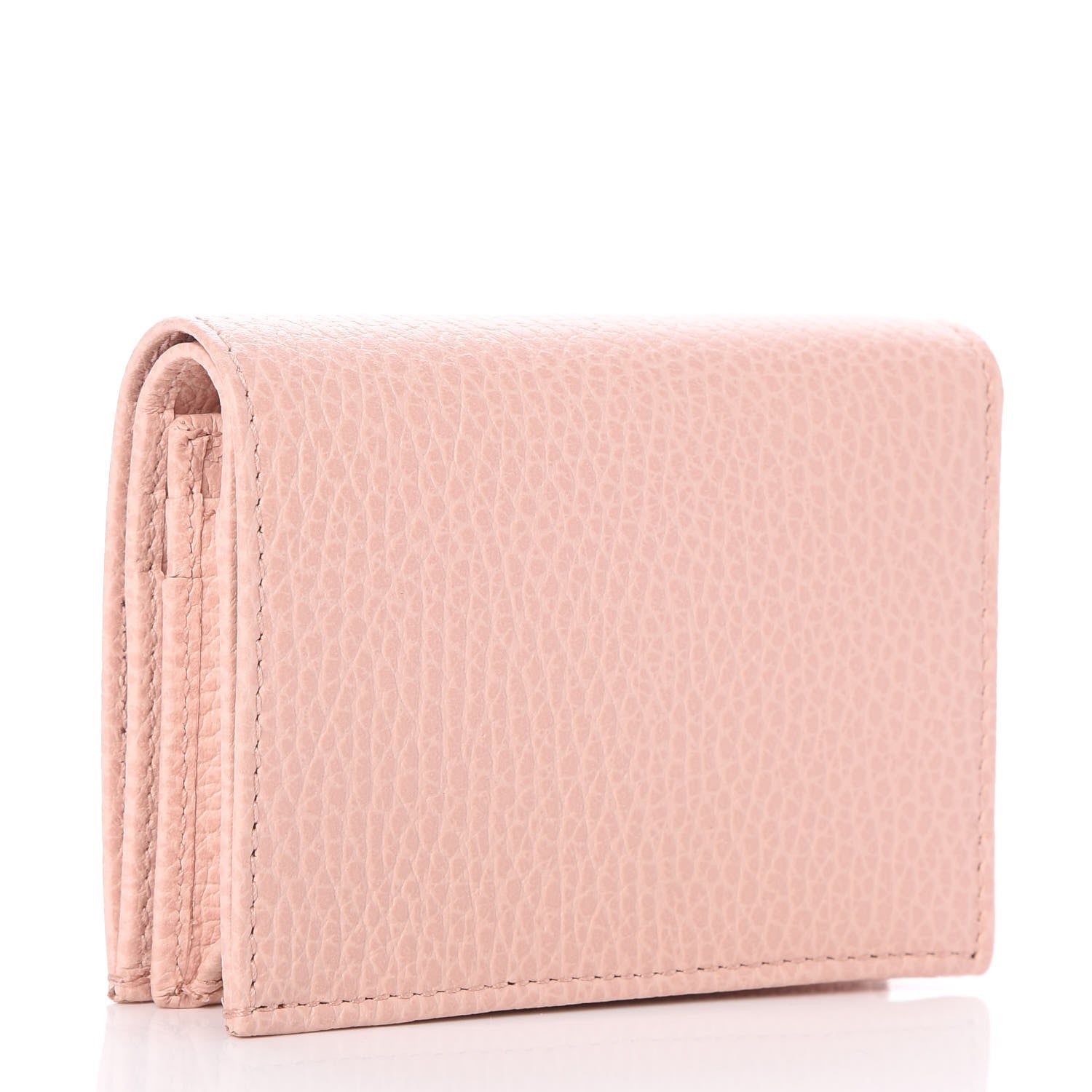Gucci Dollar Calfskin GG Marmont Card Case Perfect Pink 3 of 8