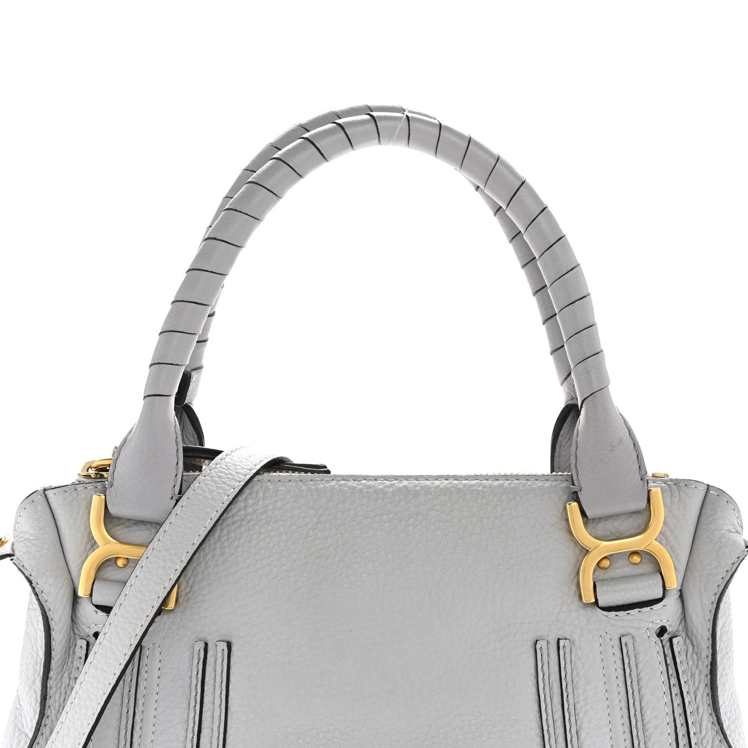Chloe Calfskin Medium Marcie Satchel Light Cloud 8 of 14