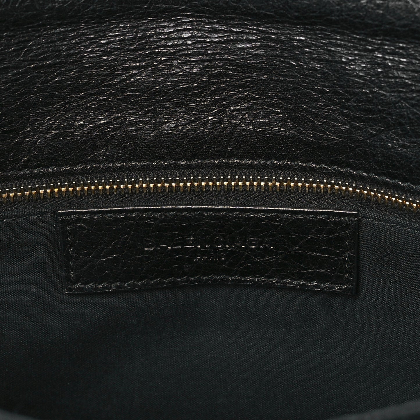 Agneau Giant 12 Gold Hardware Envelope Strap Clutch Black