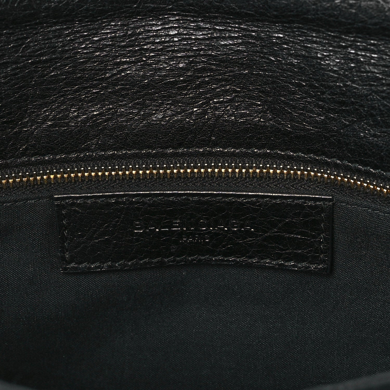 Balenciaga Agneau Giant 12 Gold Hardware Envelope Strap Clutch Black 5 of 8