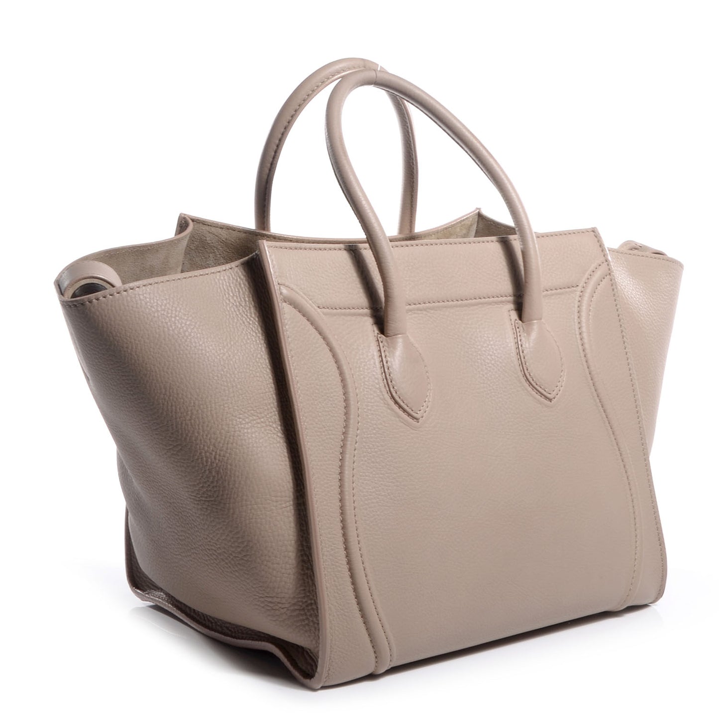 Supple Calfskin Medium Phantom Luggage Taupe