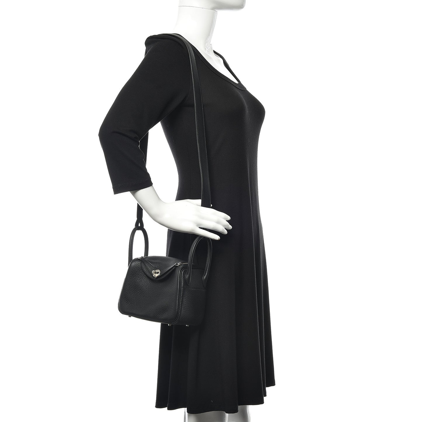 Taurillon Clemence Mini Lindy 20 Black