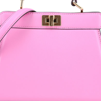 Fendi Shiny Nappa Petite Peekaboo I SEE U Satchel Rosa 7 of 9