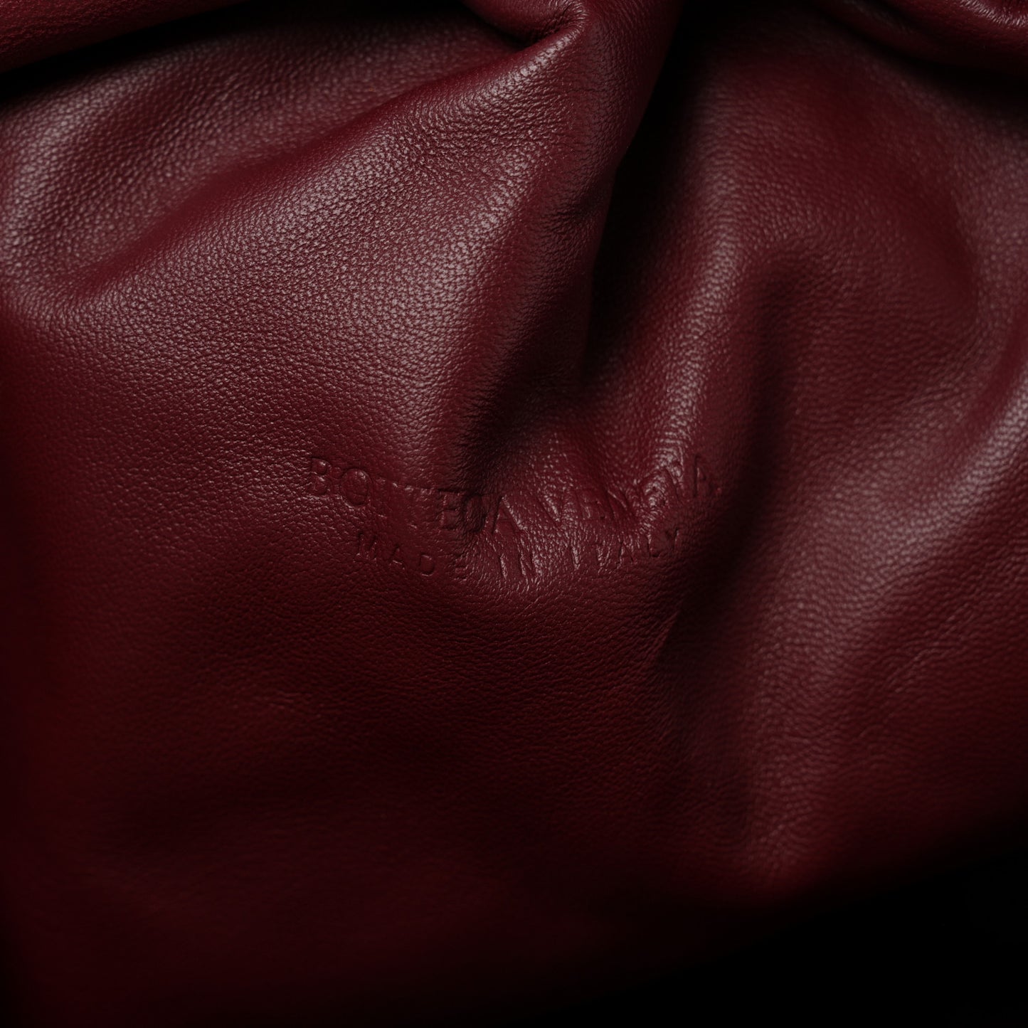 Nappa Maxi Intrecciato The Pouch Oversized Clutch Bordeaux