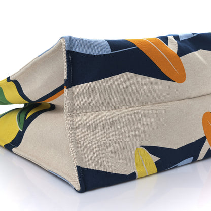 Hermes Canvas Apres la Vague Beach Bag 8 of 9