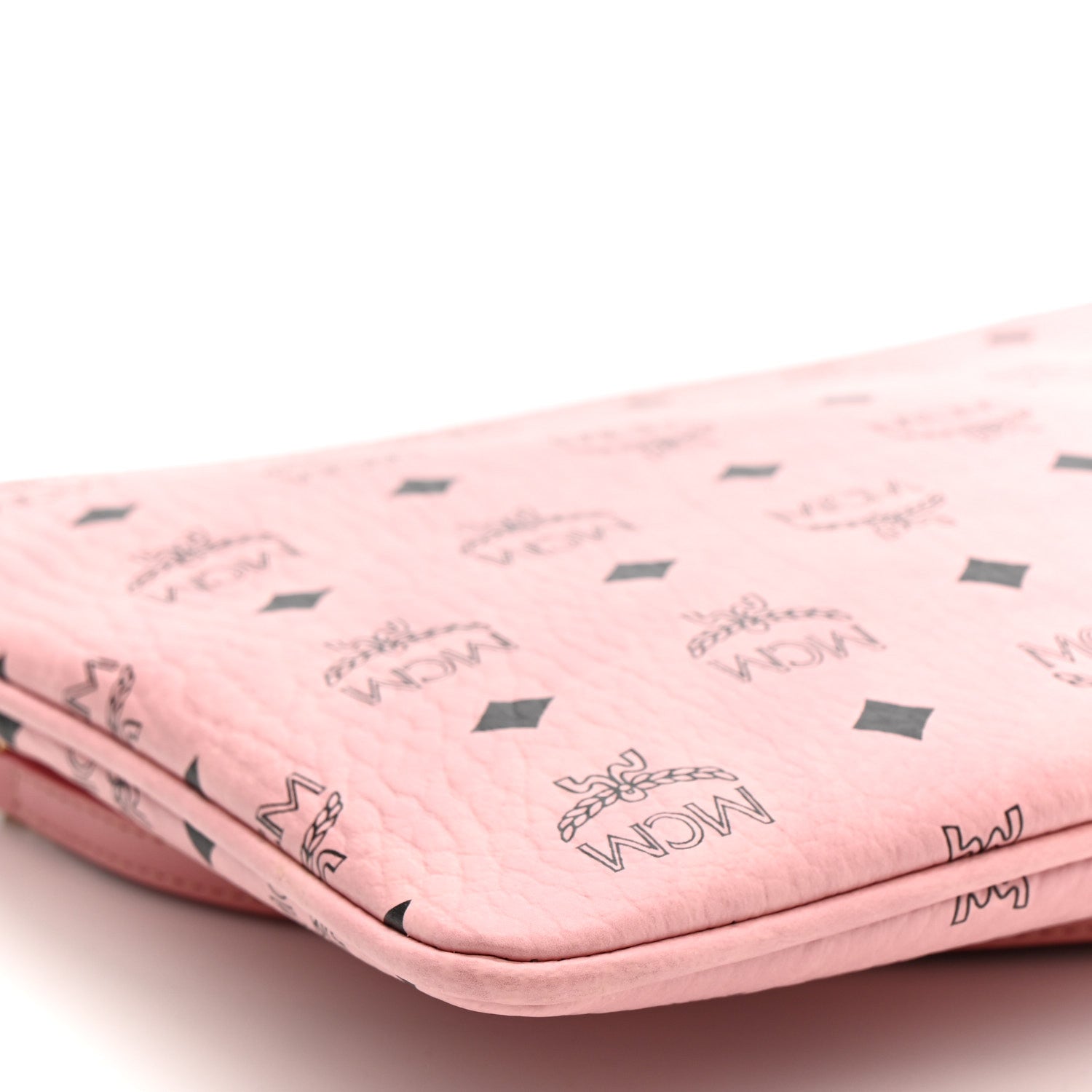MCM Visetos Medium Crossbody Pouch Soft Pink 1820718 – FASHIONPHILE