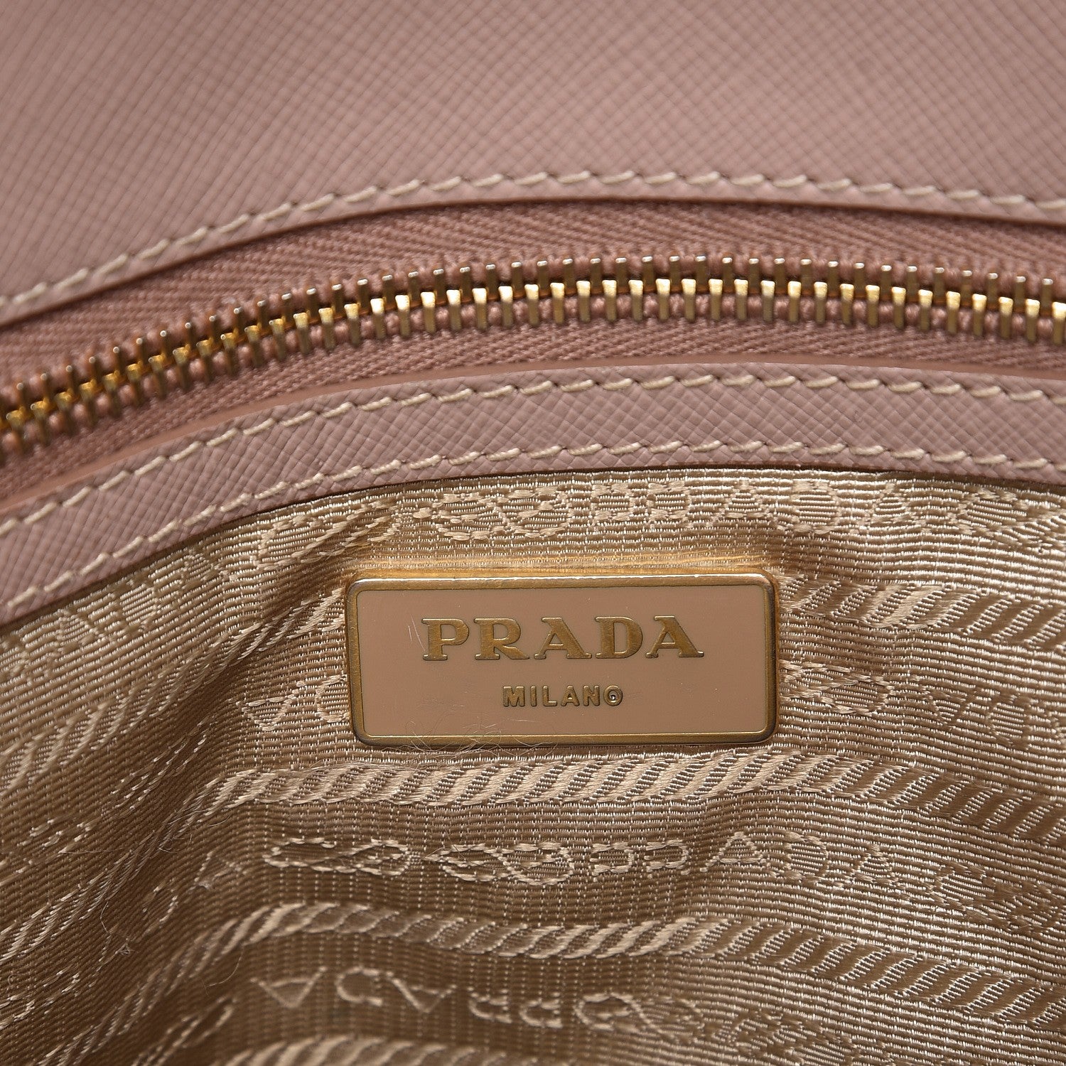 Prada Saffiano Small Galleria Double Zip Tote Cammeo 7 of 14