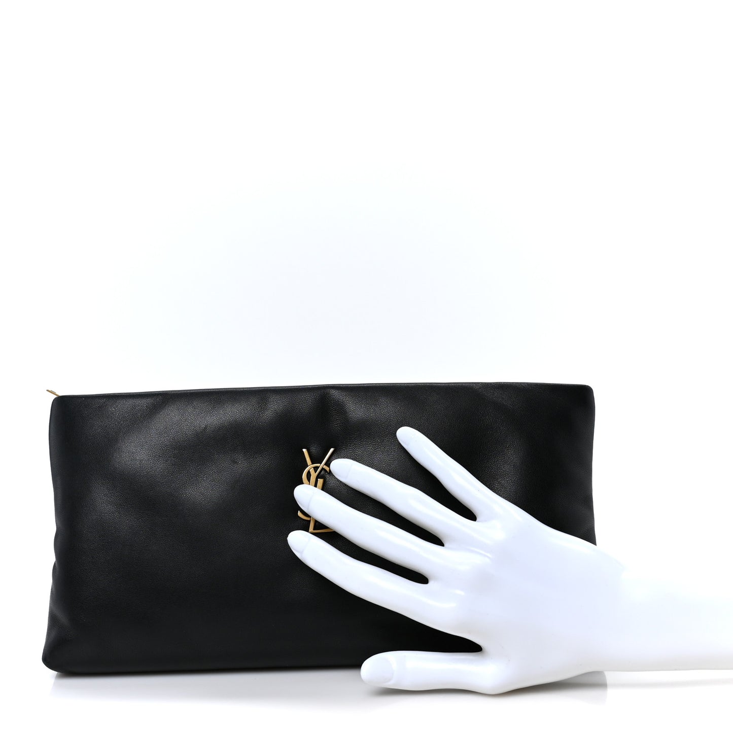 Lambskin Long Calypso Pouch Black