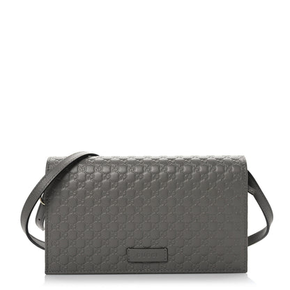Gucci Soft Microguccissima Crossbody Wallet Loess 1 of 9