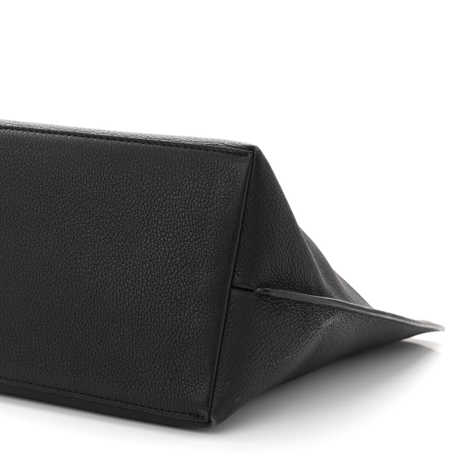 Calfskin Lockme Go Tote Black