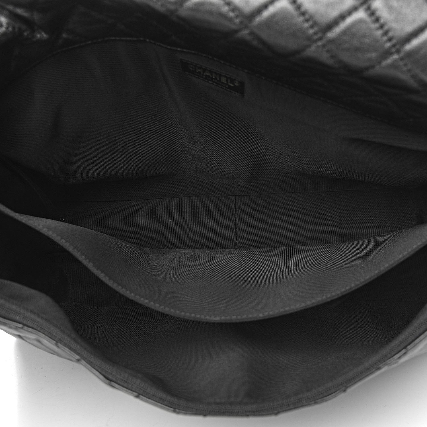 Chanel Calfskin Quilted XXL Travel Flap Bag Black 5 of 11