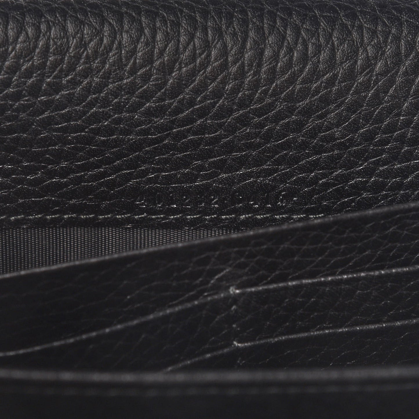 Calfskin GG Marmont Chain Wallet Black