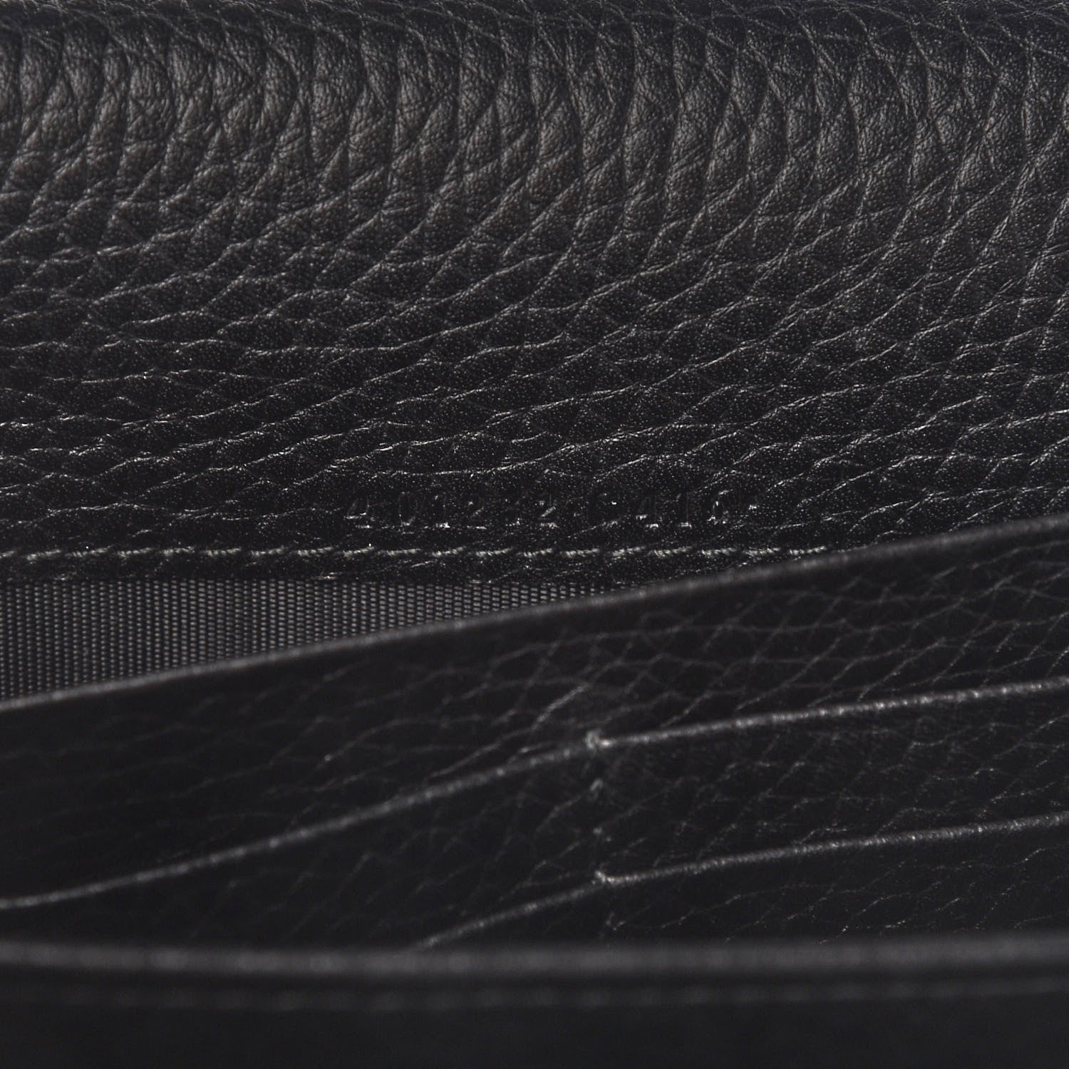 Gucci Calfskin GG Marmont Chain Wallet Black 9 of 14