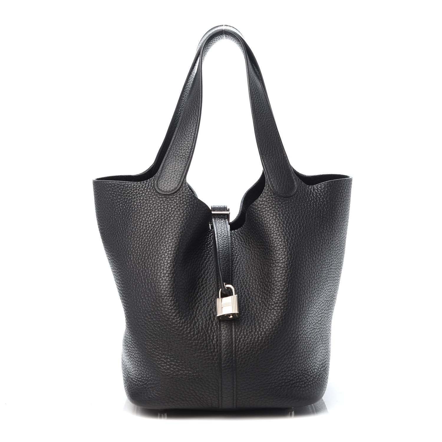 Hermes Taurillon Clemence Picotin Lock 22 MM Black 1 of 10