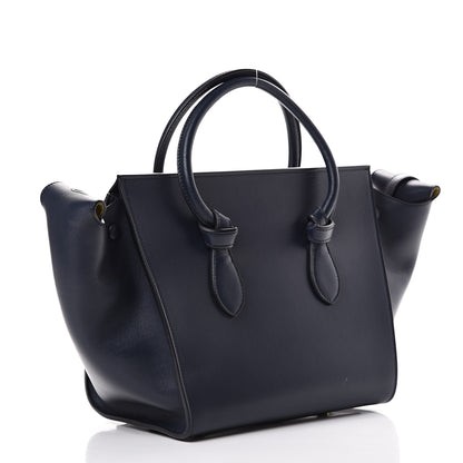 Celine Smooth Calfskin Small Tie Knot Tote Midnight 2 of 13