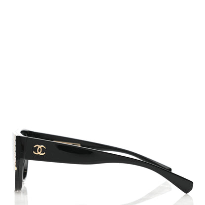 Chanel Acetate Cat Eye Sunglasses 6054 Black 3 of 7