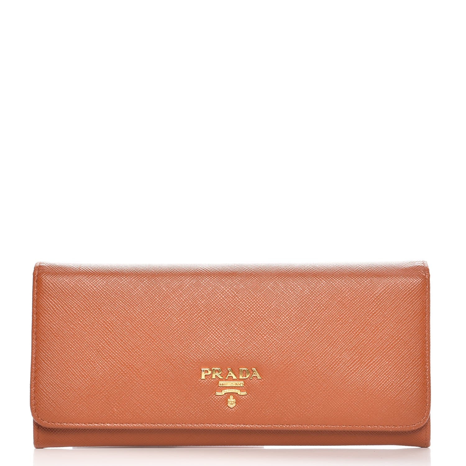 Prada Saffiano Metal Continental Flap Wallet Rame 1 of 7