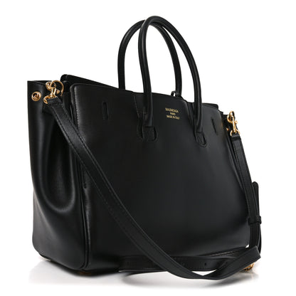 Balenciaga Smooth Calfskin Small Bel Air Carry All Bag Black 3 of 10