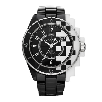 Chanel Stainless Steel Ceramic 38mm J12 Cybernetic Automatic Watch Black 1 of 5