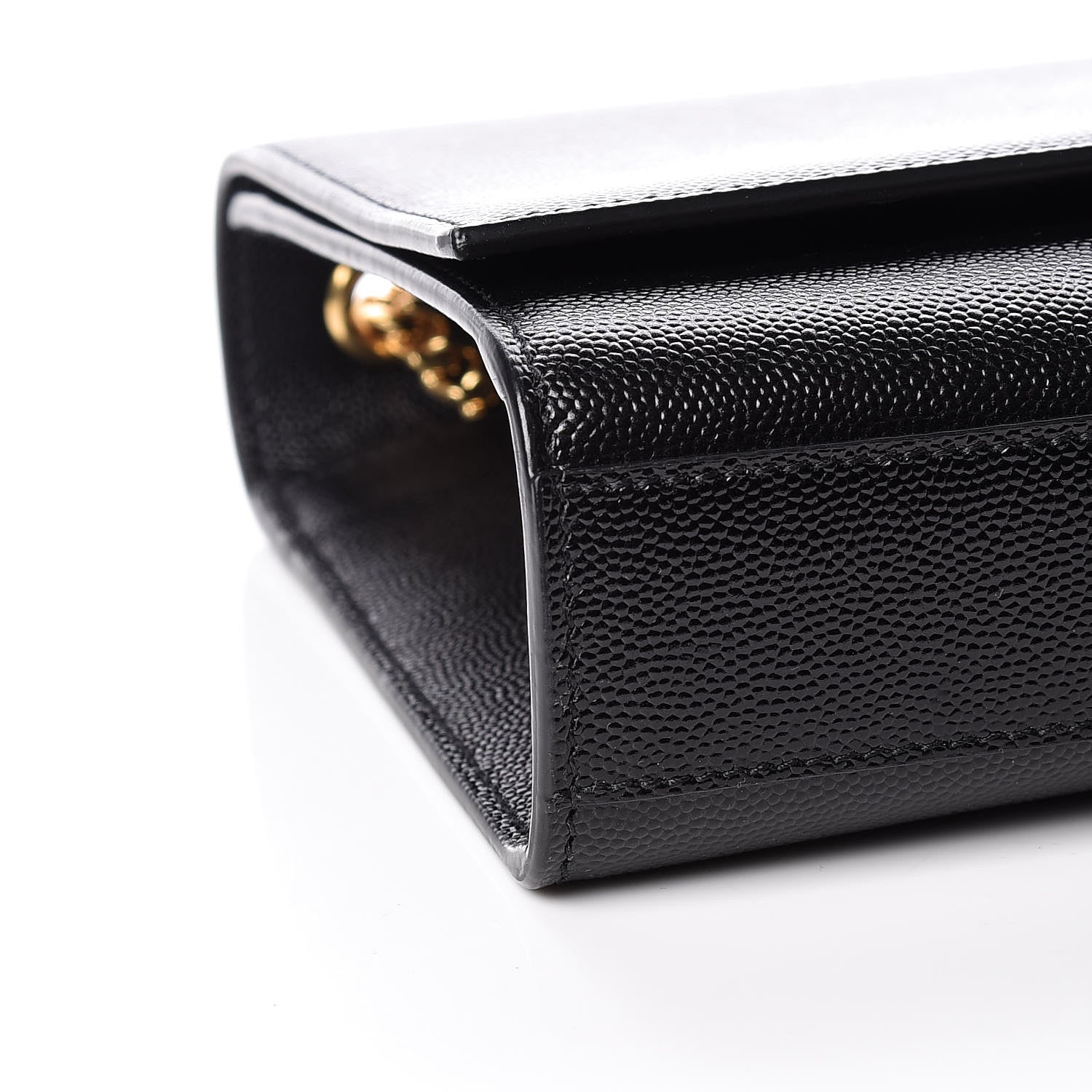 Saint Laurent Grain De Poudre Medium Classic Monogram Kate Satchel Black 9 of 10