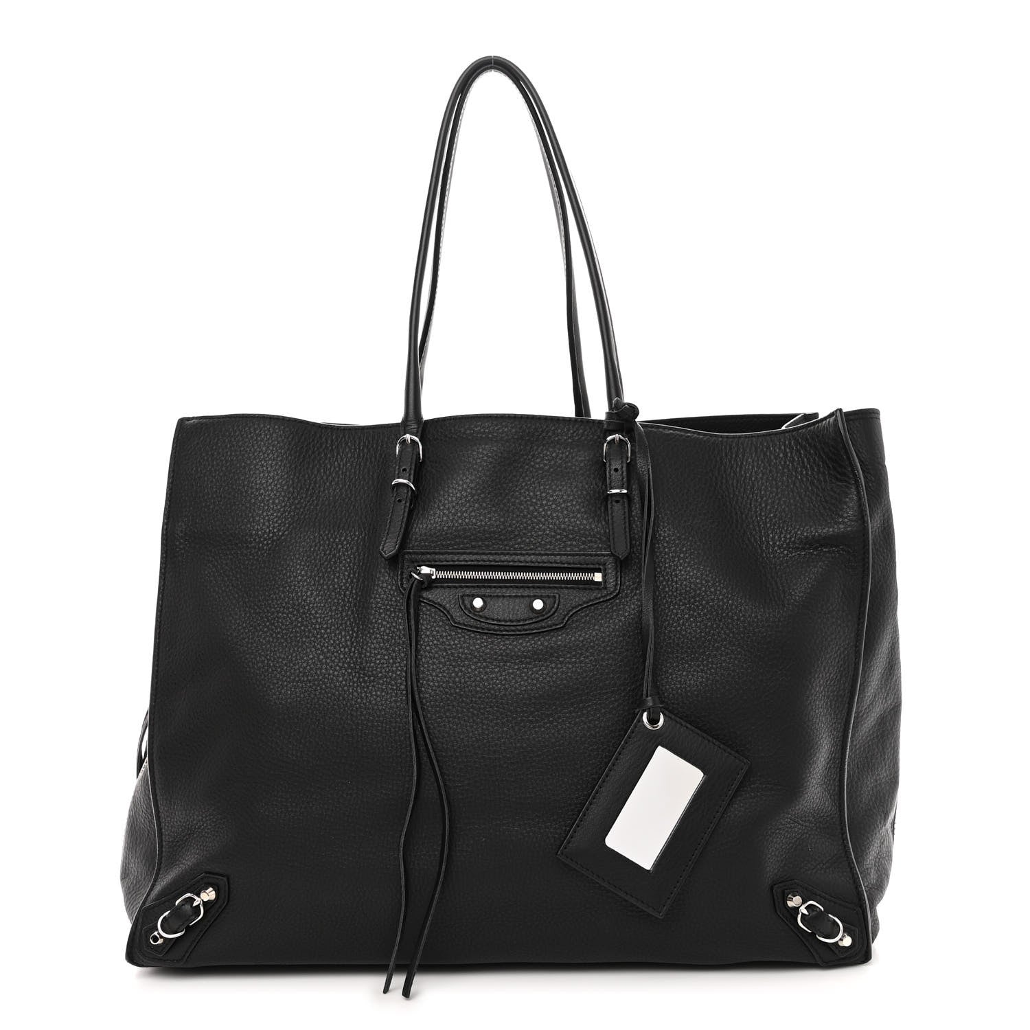 Balenciaga Veau Papier A6 Zip Around Tote Black 1 of 9