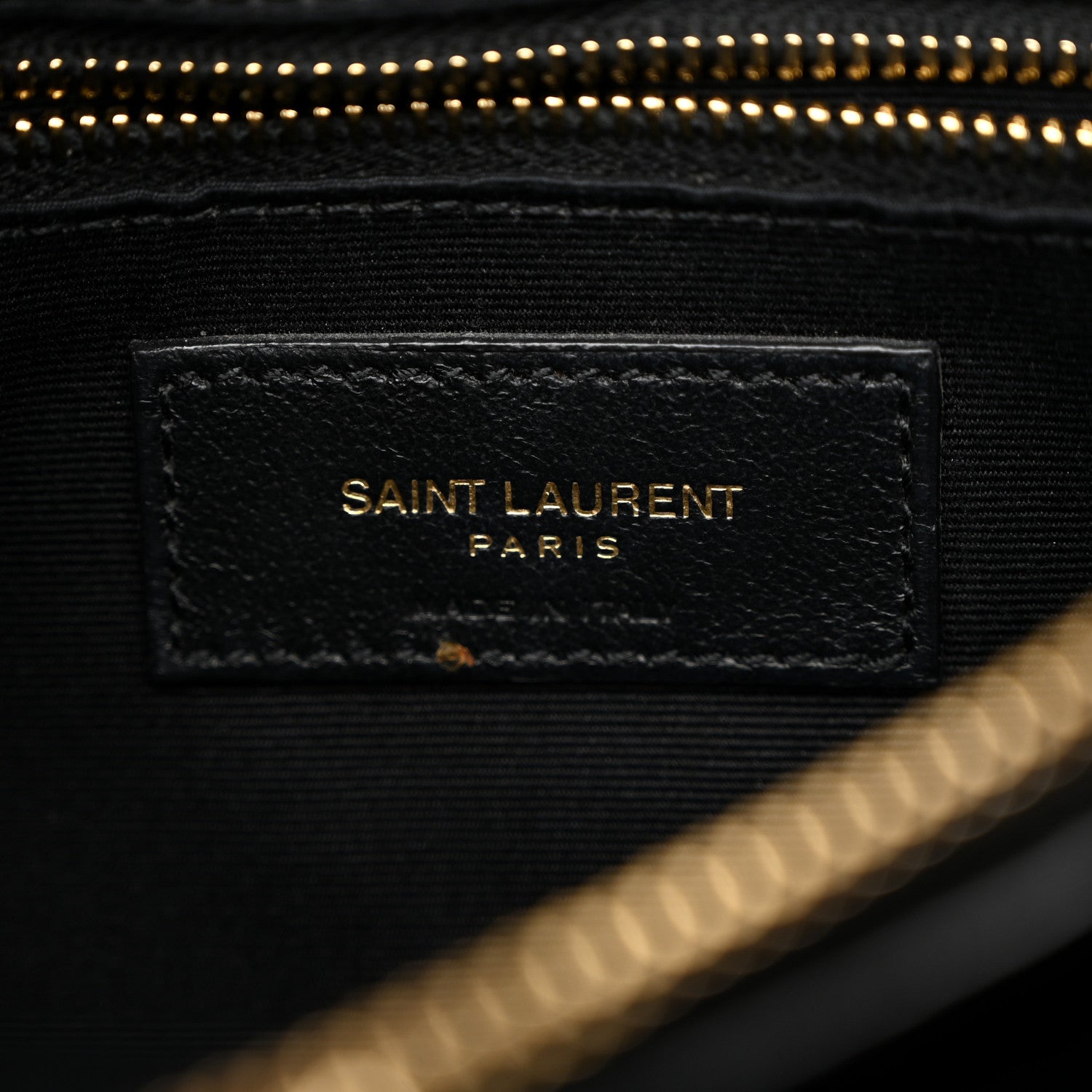 Saint Laurent Calfskin Y Quilted Monogram Medium Loulou Chain Satchel Black 6 of 10