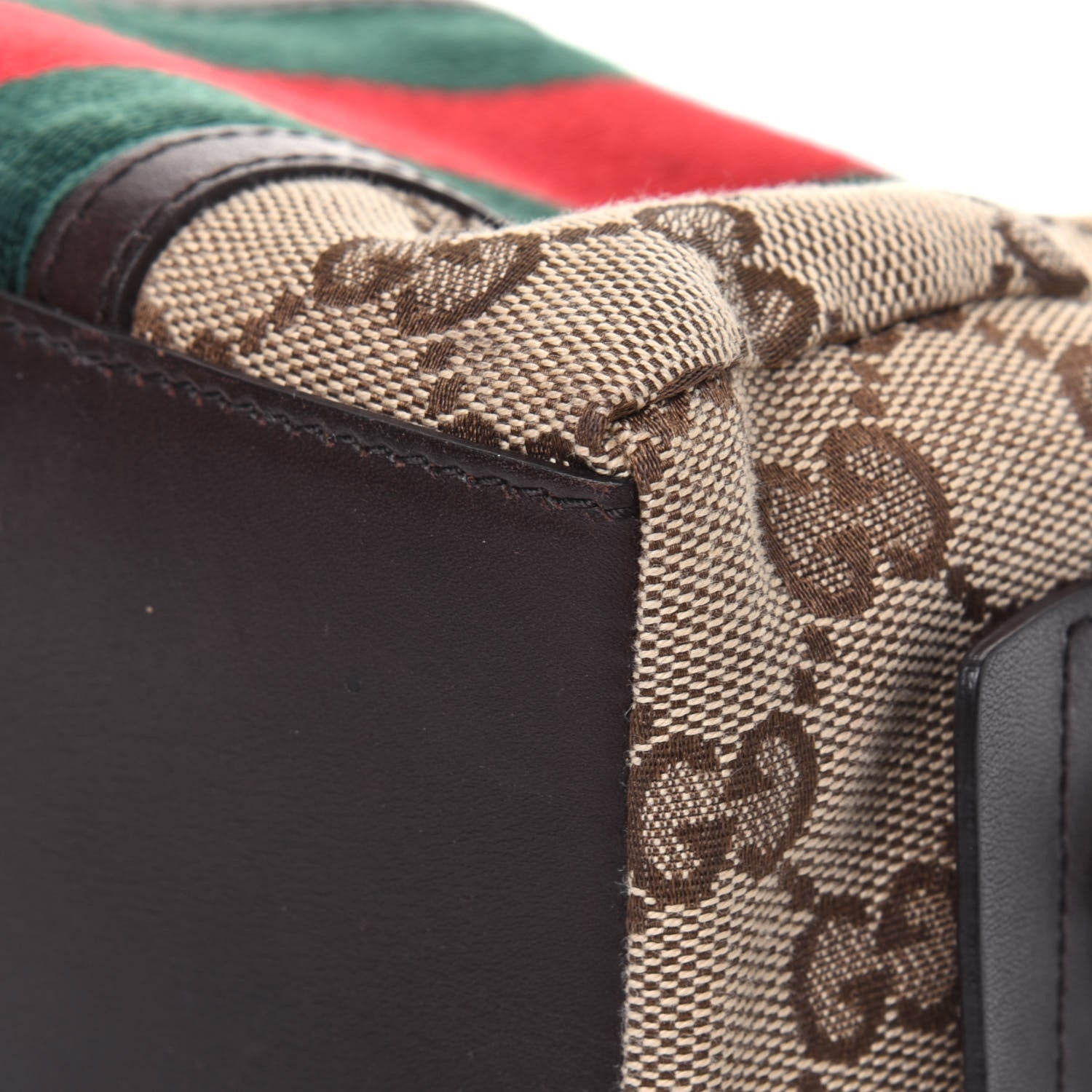 Gucci Monogram Web Small Cosmetic Case Dark Brown 11 of 17