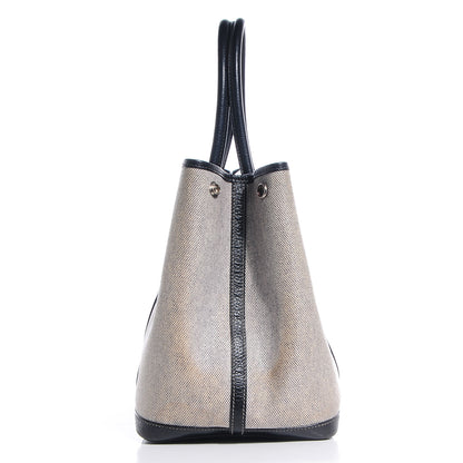 Hermes Toile Buffle Skipper Garden Party 36 MM Tote Black 9 of 24