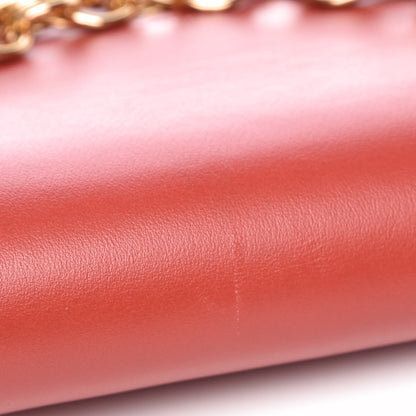 Chloe Calfskin Drew Bijou Clutch Earthy Red 9 of 11