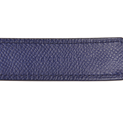 Hermes Epsom 25mm Tressage Shoulder Strap Bleu Encre Brique Black 4 of 5
